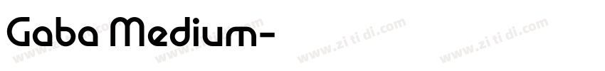 Gaba Medium字体转换